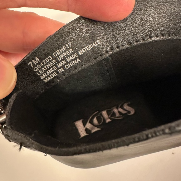 KORKS Shamira Booties Black Size 7 - Picture 9 of 14